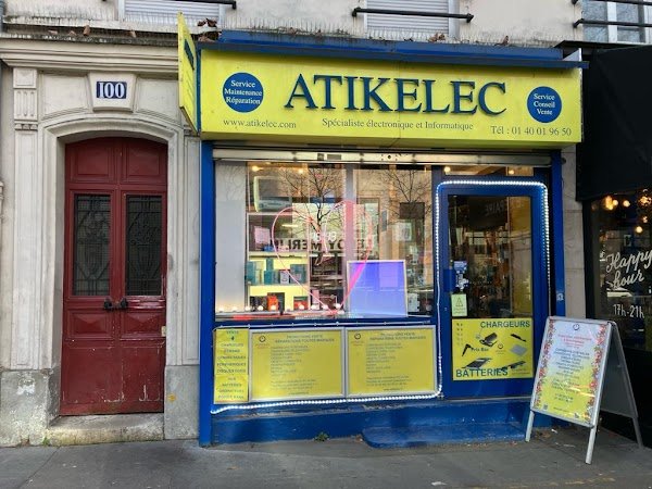Avis clients Atikelec-Électroniqueparis 100 Avenue Daumesnil, 75012 Paris France  – AvisBizz