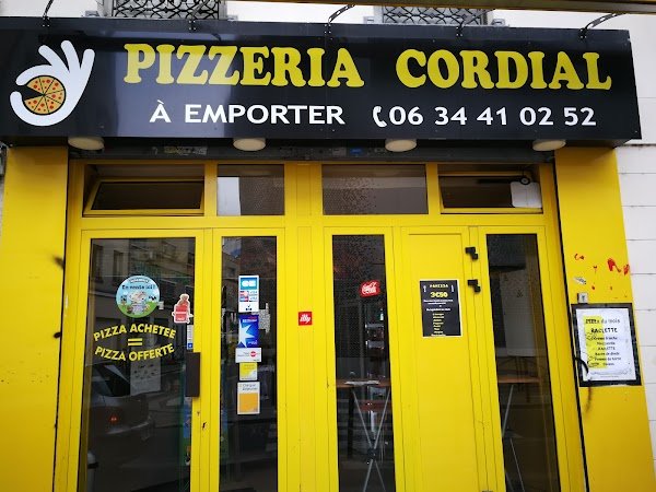 Avis clients Pizzeria Cordial 151 Rue de Crimée, 75019 Paris France  – AvisBizz