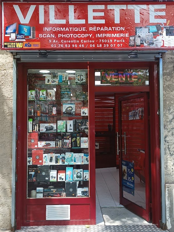 Avis clients Villette Informatiques 9 Avenue Corentin Cariou, 75019 Paris France  – AvisBizz